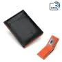Customize Mens Slim Money Clip Wallet RFID Blocking Bi-fold Credit Card Holder For Men With ID Window