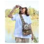 HR504 Unisex Chest Bag New Outdoor Portable USB One Shoulder Crossbody Bag Oxford Small Travel Cycling Waist Bag