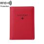 OEW170 Wholesale Custom PU Leather Passport Cover Travel Wallet with Card Case Ticket Slot RFID Blocking Passport Holder