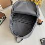 New Designer Trendy Custom Fashion Retro Simple Style Corduroy Backpack Solid Color Bookbags Student Schoolbag