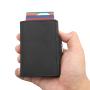 Wholesale Rfid Aluminum Card Holder Wallet Leather Aluminum Card Holder Metal Wallet