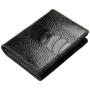 ODM Mini Cartera De Hombres Luxury High End Design Genuine Ostrich Leather Leg Skin Card Holder Wallet Vintage Smart Card Case