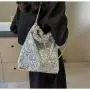 Summer handbag high capacity sequin fabric tote bag fashion bags for women shoulder bag