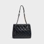 Wholesale Custom Fashion Handbag Nice Quality Pu Leather Shoulder Bag Diamond-Shape Line Tote Bag With Gold Chain For Women