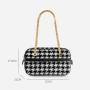 Wholesale  Custom Logo Ladies Pu Leather Metal Chain Elegant Handbags Vintage Cross Body  Women Designer Hand Bag Shoulder Bag