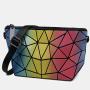 2022 Hot sale geometric luminous crossbody bag women small purse and handbags for ladies pu leather reflective bags