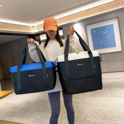 HR760 Large Carrying Short Distance Travel Bag Oxford Business Trip Reinforced Contrasting Colors Hand Luggage Bag Leisure Bag