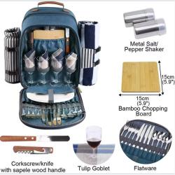 Custom Color Picnic Basket Bag Waterproof Insulated Picnic Backpack for 4 Person Set Picnic Backpack Bag