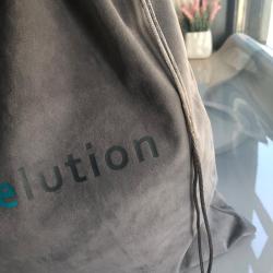Large Grey Velvet Packaging Bag Soft Velvet Drawstring Pouch