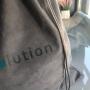 Large Grey Velvet Packaging Bag Soft Velvet Drawstring Pouch