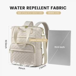 LOVEVOOK 2023 Fashion Diamond Quilted laptop Backpack Cute Girls Travel Work School Bag with USB Port Laptop Backpack for Women
