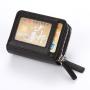 KHF300 2023 RFID Creative Women's Wallet Money Clip Double Zipper Multifunction Organ Card Case Card Holder Coin Purse