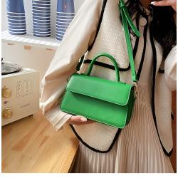 2024 Autumn New Fashion Portable Small Square Thread Open Bag Messenger Pu Women's Bag China Wholesale PU Ladies Shoulder Bag