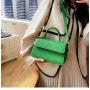 2024 Autumn New Fashion Portable Small Square Thread Open Bag Messenger Pu Women's Bag China Wholesale PU Ladies Shoulder Bag