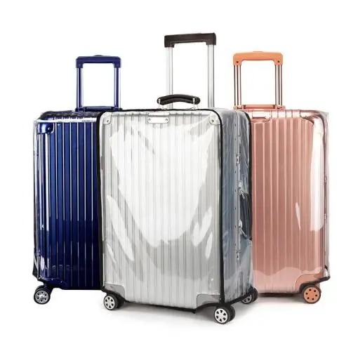 DC035 Luggage Protector Suitcase Cover Waterproof PVC Protective Luggage Cover 18-30cun Clear Luggage Cover Protector