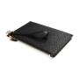 New Fashion Luxury High End Quality Ostrich Skin Purse Personalized Custom Zipper Flat Men Pouch Clutch Bag With Wrist Strap