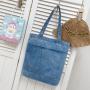 Wholesale Simple Shoulder Bag New Custom Denim Shopping Handbag Female Japanese Korean Style Students Canvas Bag