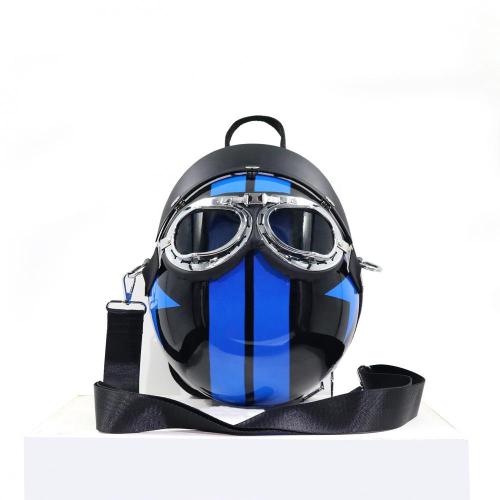2024 New helmet bag Funny cute fashion street popular backpack Women crossbody handbag ladies Cool girl Cool boy backpack 23 cm