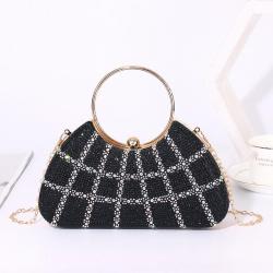 Fashion Ladies full rhinestone Clutch Small Designer Fleece Crossbody Bags Luxury Handle Party Evening Women Velvet Envelope Bag