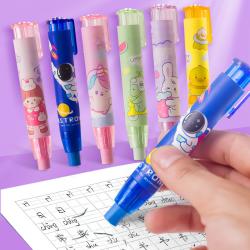 Eraser Push to Use Eraser Creative Cartoon Special Learning Supplies for Primary School Students Cute Pattern School Gift Reward