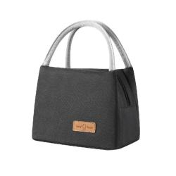 Eco-friendly reusable natural color washable kraft paper cooler bag Takeaway Seafood Thermal insulation lunch bag