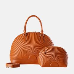Susen Chrisbella 2022 trending PU leather Tote bag purse shell shaped women hand bags ladies luxury new design