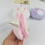 Custom Cartoon Unicorn Plush Coin Purse Plush Toy Wallet Embroidery Plush Keychain Purse