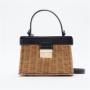 CCF660 Summer Small Square Rattan Hand Bags For Women Holiday Shopping Straw Basket Bag Single-Shoulder Handmade Bag