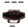 ZWY104 Men Vintage Business Briefcase Daily Work Travel Genuine Leather Laptop Bag Wholesale Waterproof Portable Shoulder Bag