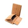RFID blocking coin pocket wallet durable full grain leather bifold wallet for men