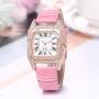 2022 Fashion Leather Woman Wrist Watch Band Quartz Wristwatch Luxury Gold Watch Creative Ladies Quartz digital watches For Women