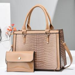 Two Piece Designer Handbag Tote Bag 2023 New Crocodile Print Wholesale Women Handbags Large Capacity Women Fashion Handbags