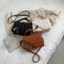 KBW280 2023 Hot Selling Fashion Retro Solid Color Embossed Crossbody Bag High Quality Rhombus Simple Handbag