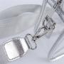 Keymay Hot Sale RTS Stock Plain Color Adjustable Shoulder Strap Girls Stadium Bag Crossbody Clear Purse Bag Clear Stadium Bags