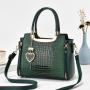 2023 New model Ladies shoulder bags and purse fashion colors leather handbags women's tote bags with heart shape pendant