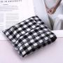 Reusable Wholesale Check Cloth Skincare Cosmetic Packaging Bag Luxury Custom Logo Printed Cotton Gift Dust Makeup Pouch