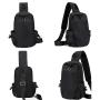 ZF094 Fashion Crossbody Bag Men Anti-theft Leisure Travel Chest Bag Simple Oxford Cloth Shoulder Bag Waterproof Wear-resistant