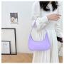 2021 New Korean Zipper Handbags Fresh Nylon Printed Soild Color Underarm Bag handbag for Women Luxury