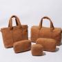 2021 Stock Portable Fashion Women Travel Teddy Makeup Pouch Custom Cosmetic Cases Cosmetic Bag