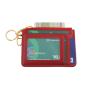 popular small slim custom logo card holder wallet card wallet id holder leather wallet keychain