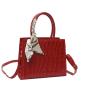 2024 Summer Women's Bag New Korean Fashion Single Shoulder Crossbody Bag PU Envelope Ladies Bag With Scarf