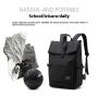 ZF276 New Simple Shoulder Bag Men Casual Travel Bag Computer Backpack Lightweight College Students Schoolbag