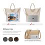 LOVEVOOK Female Large Totes Bags Pure Foldable Soft PU Leather Crossbody purses for Women bags Set Women Handbags Shoulder Bag