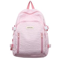 KBW507 Girls Waterproof New Fashion Backpack Nylon Custom Logo SchoolbagTravel Student Zipper Minimalist Schoolbag Laptop Bag