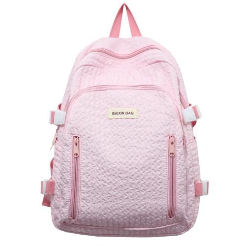 KBW507 Girls Waterproof New Fashion Backpack Nylon Custom Logo SchoolbagTravel Student Zipper Minimalist Schoolbag Laptop Bag