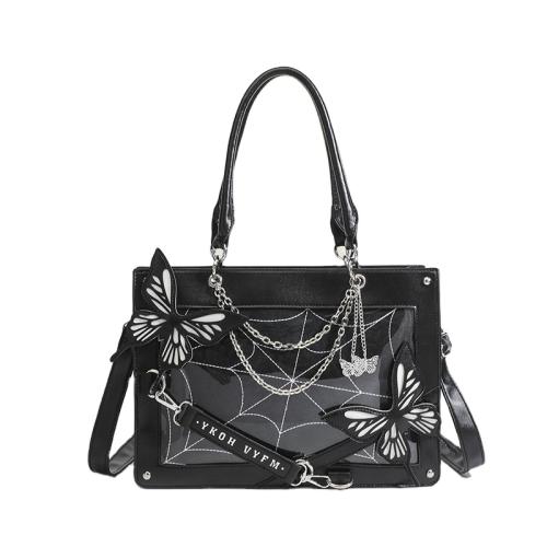 Fashion Shoulder Tote Ita Bag Designer Custom Clear Window Ita Bag for Pin Display