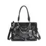 Fashion Shoulder Tote Ita Bag Designer Custom Clear Window Ita Bag for Pin Display