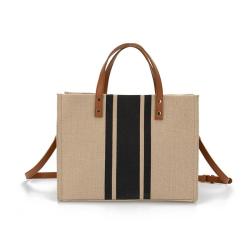 Cross-Border Korean Version Of Women'S Briefcase Celebrity Professional Simple Fashion Large Capacity Canvas Bag