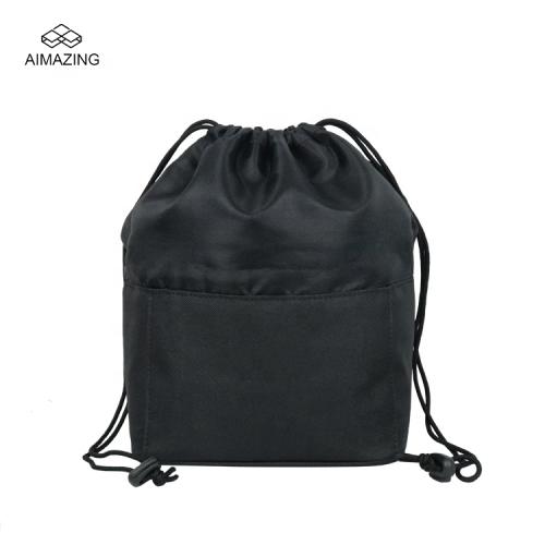 COSMET BAG CASE Travel Makeup  Barrel Cosmetic Bag with Drawstring Portable Small Makeup Pouch Cute Makeup Bag Organizer