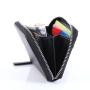 KHF333 Creative PU Leather Women's Bag Fashion Lychee Pattern Zip Coin Purse Multi Card Position Organ Card Case Card Holder